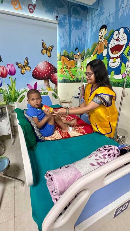 Donation with Love and affection to the Childhood cancer patients by LCB Lotus
